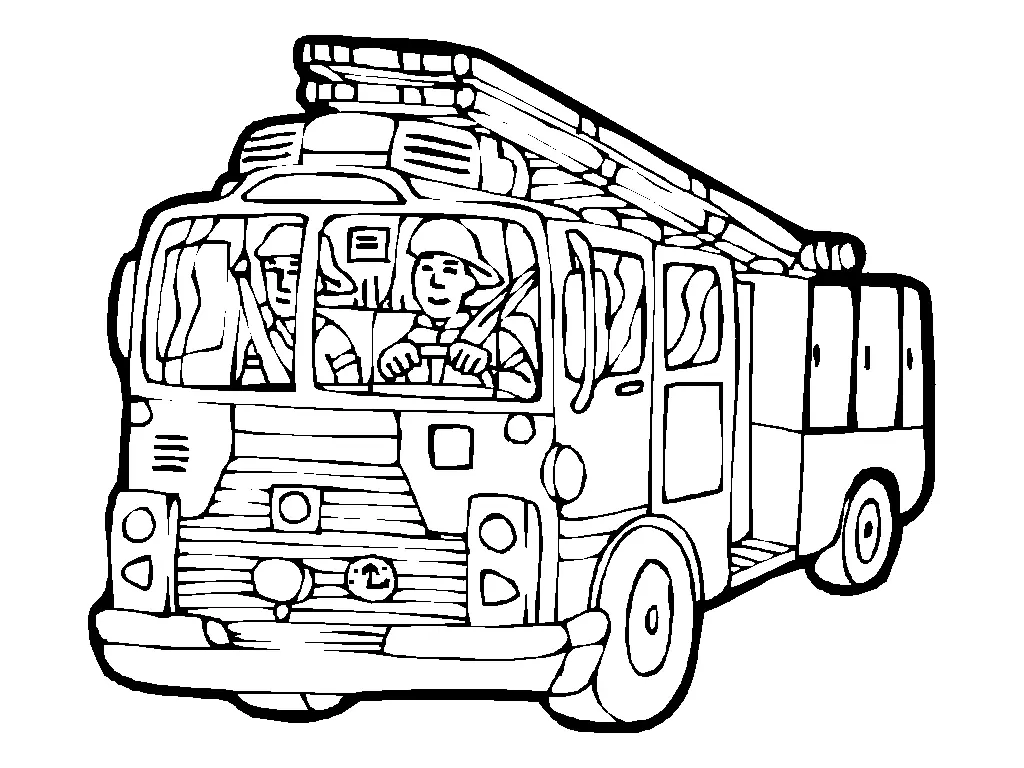 Firefighters Coloring Pages – 016