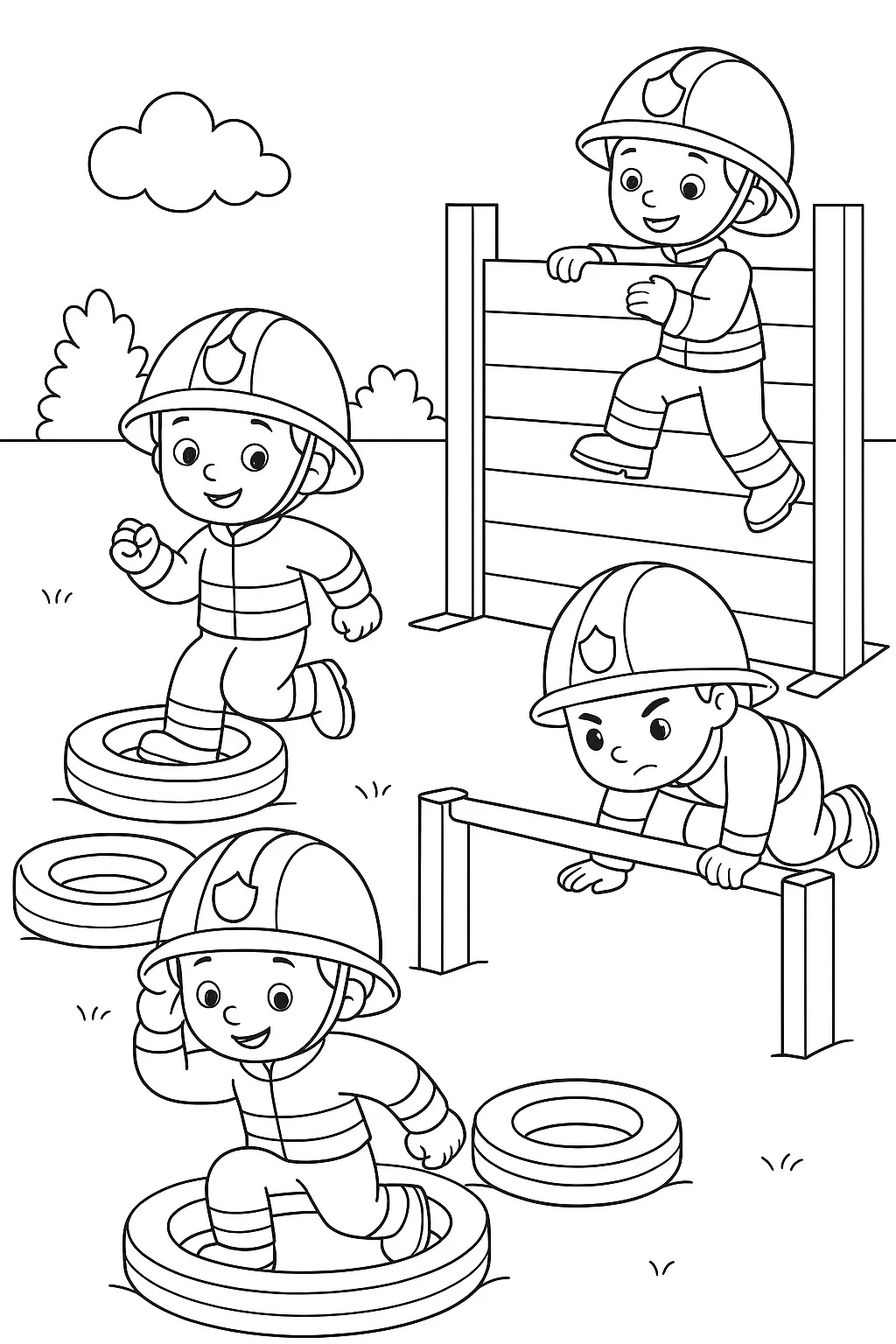 Firefighters Coloring Pages – 030