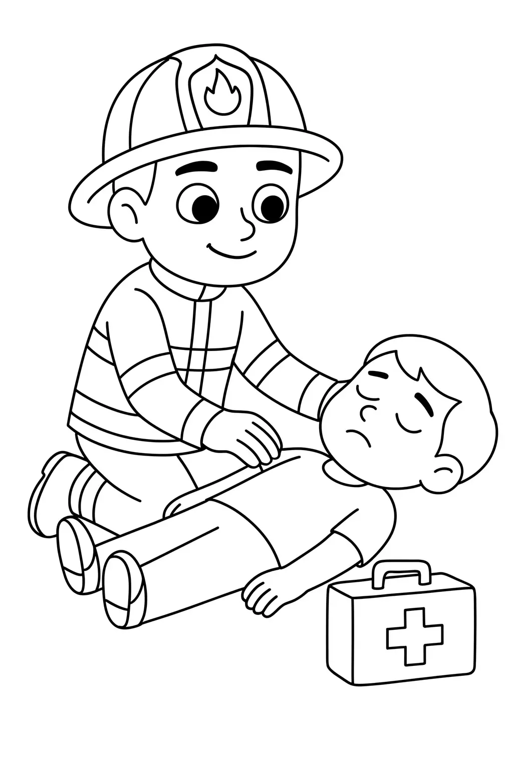 Firefighters Coloring Pages – 034