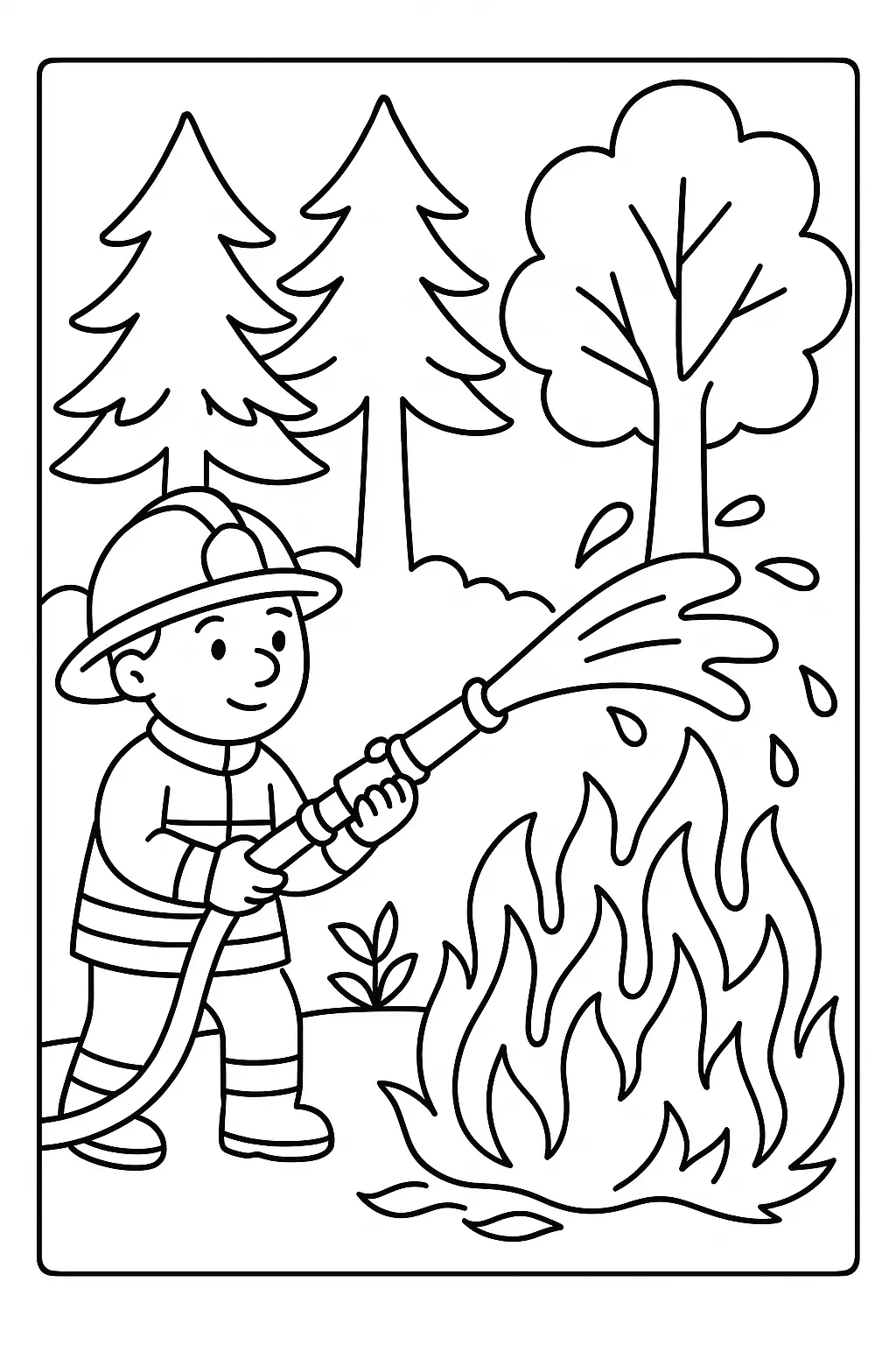 Firefighters Coloring Pages – 036