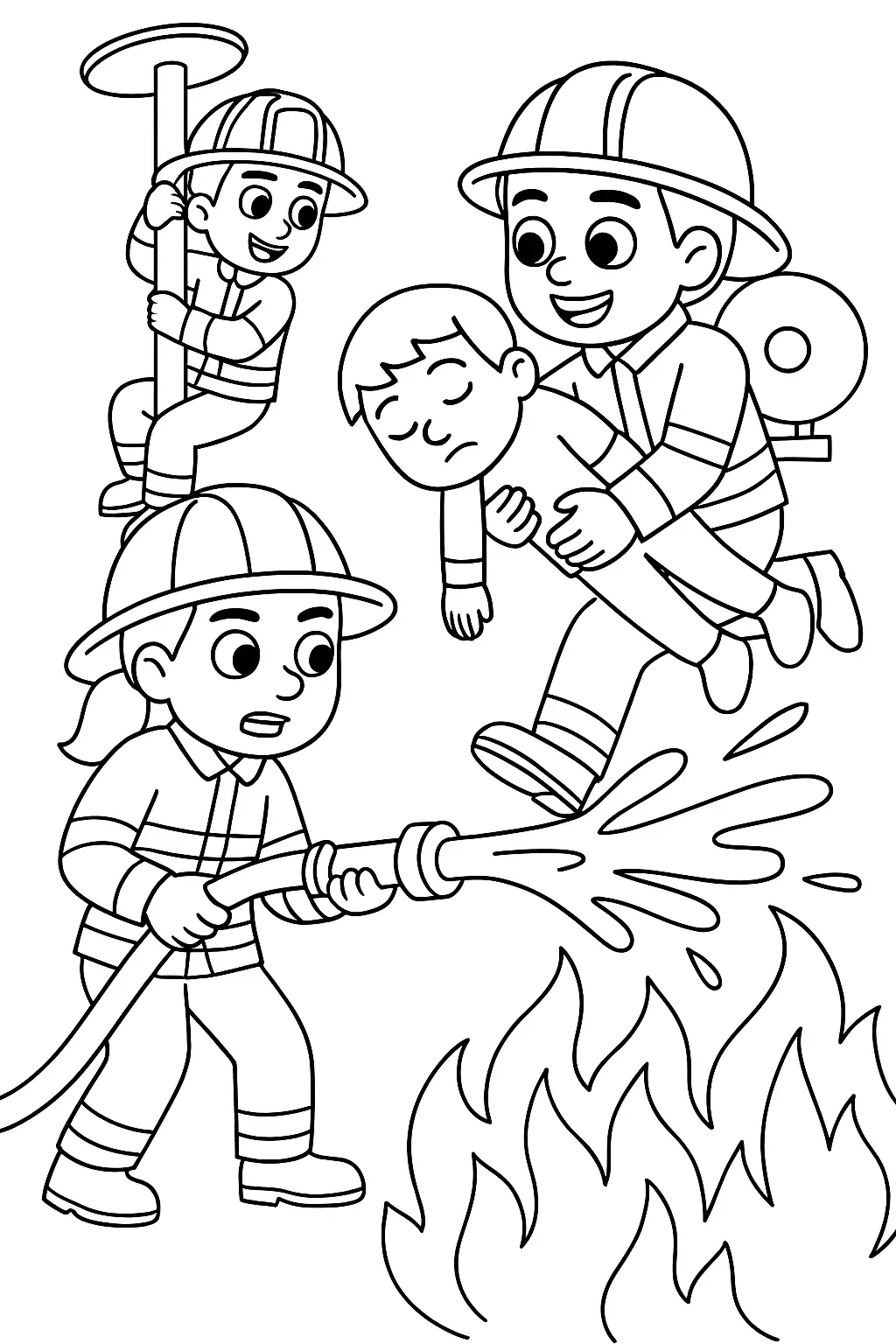 Firefighters Coloring Pages – 038
