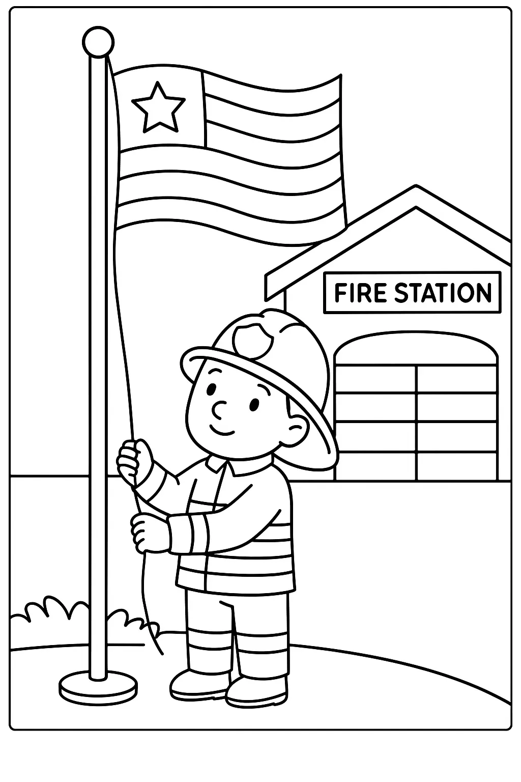 Firefighters Coloring Pages – 039