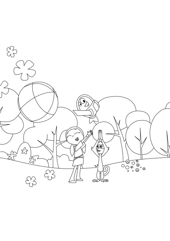 Fishtronaut Coloring Pages – 013