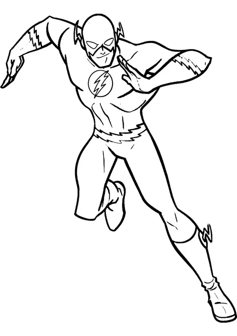 Flash Coloring Pages – 004