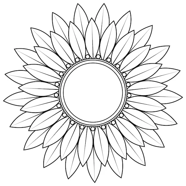 Flowers Coloring Pages – 010
