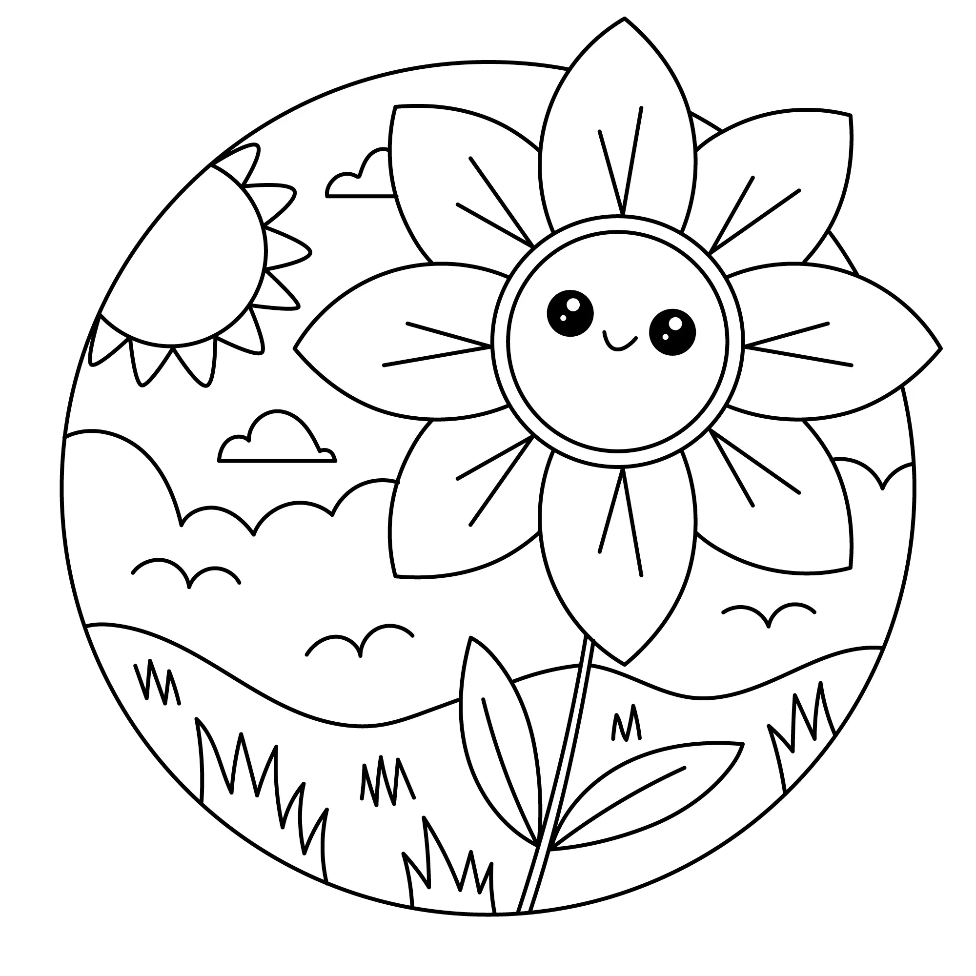 Flowers Coloring Pages – 014