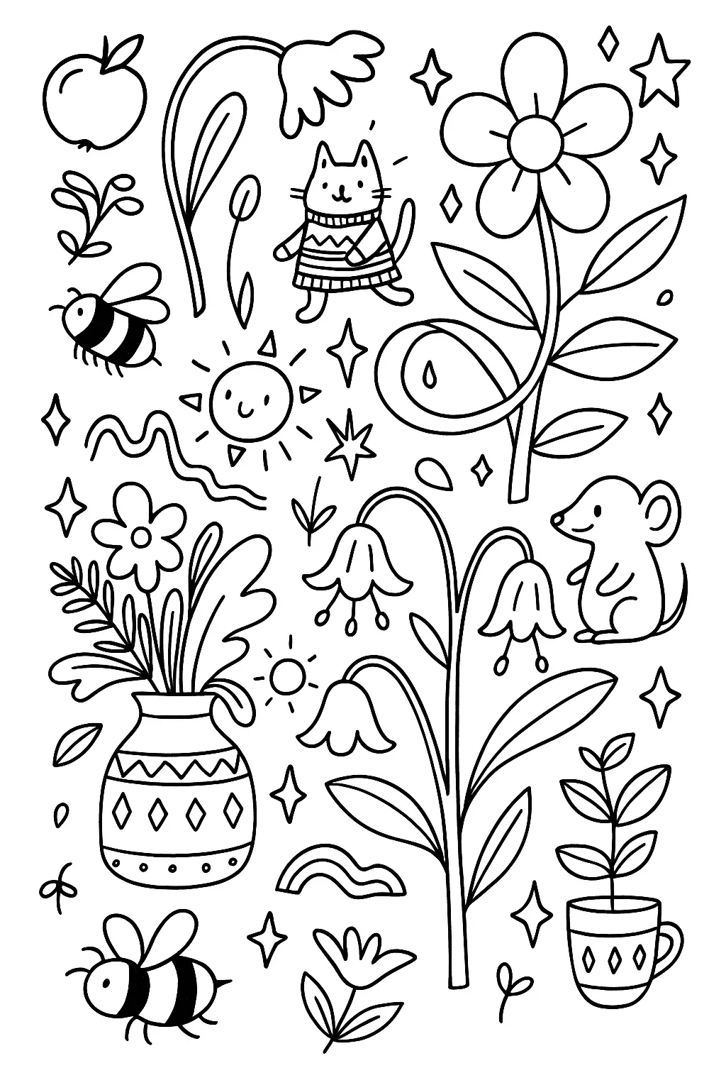 Flowers Coloring Pages – 024