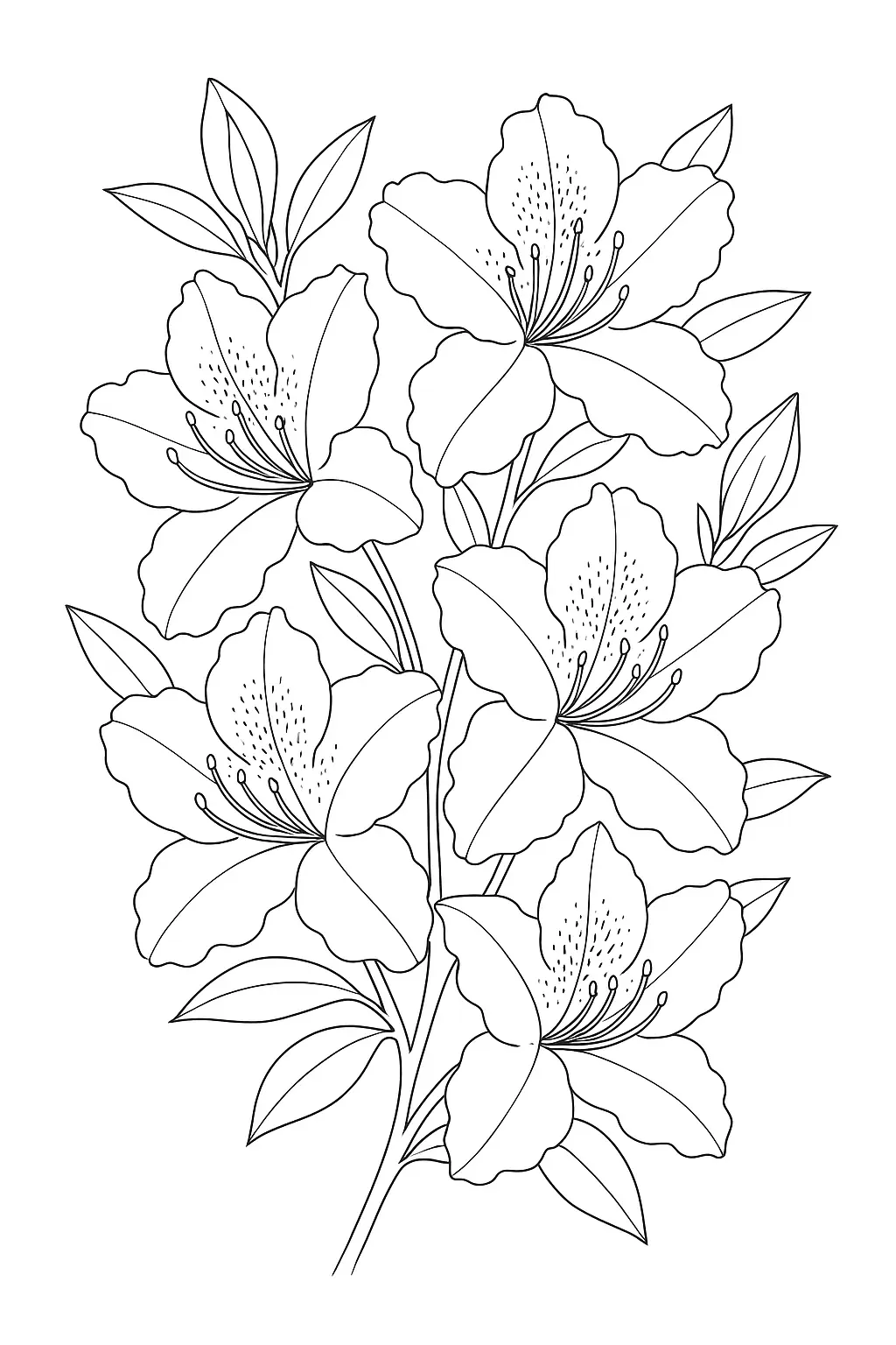 Flowers Coloring Pages – 042