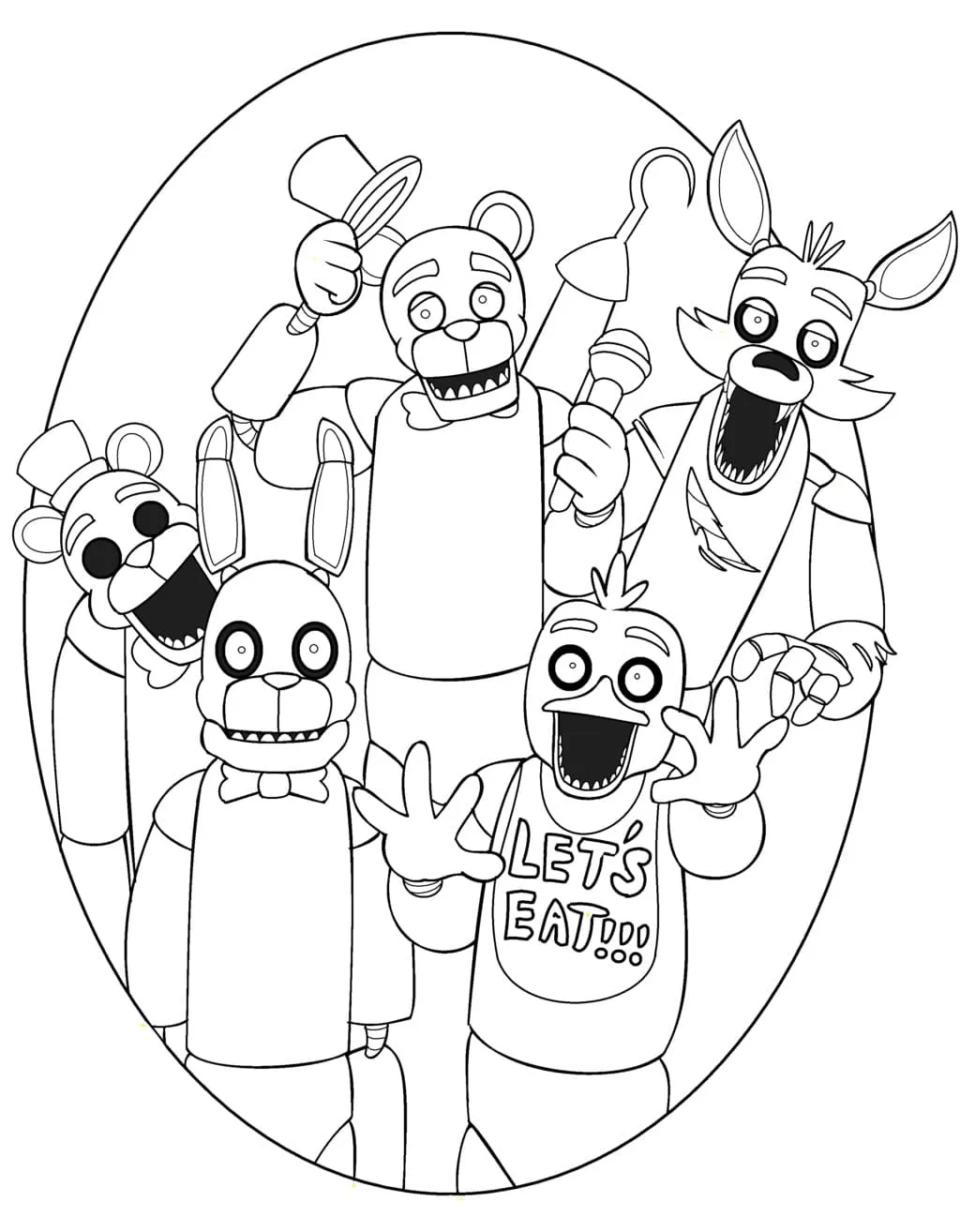 Fnaf Coloring Pages – 011