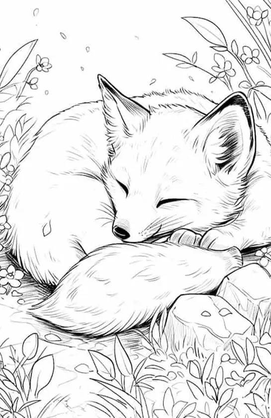 Fox Coloring Pages – 008