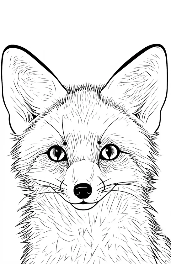 Fox Coloring Pages – 009
