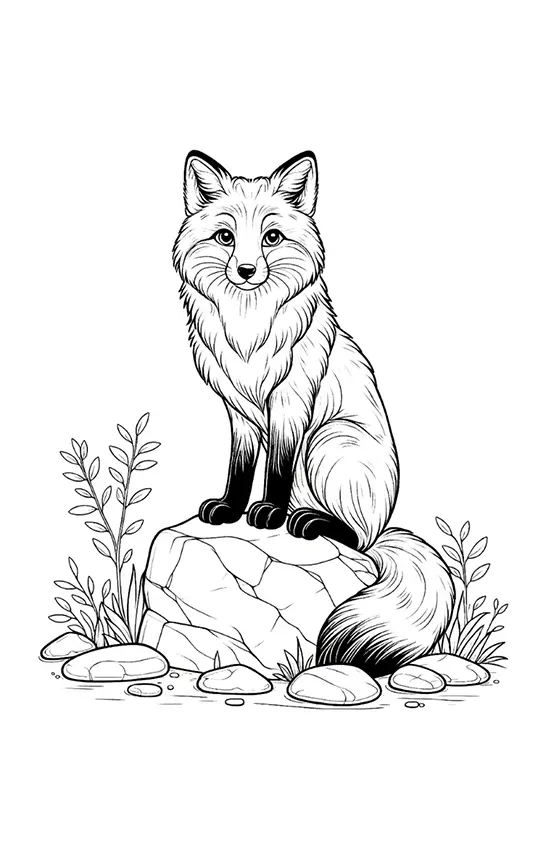 Fox Coloring Pages – 011