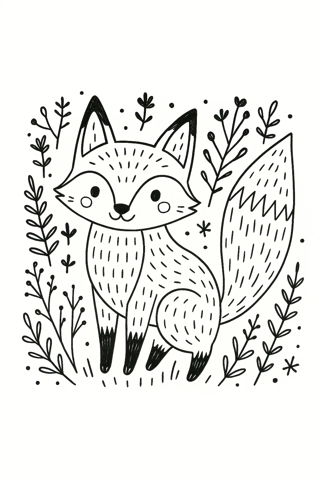 Fox Coloring Pages – 022