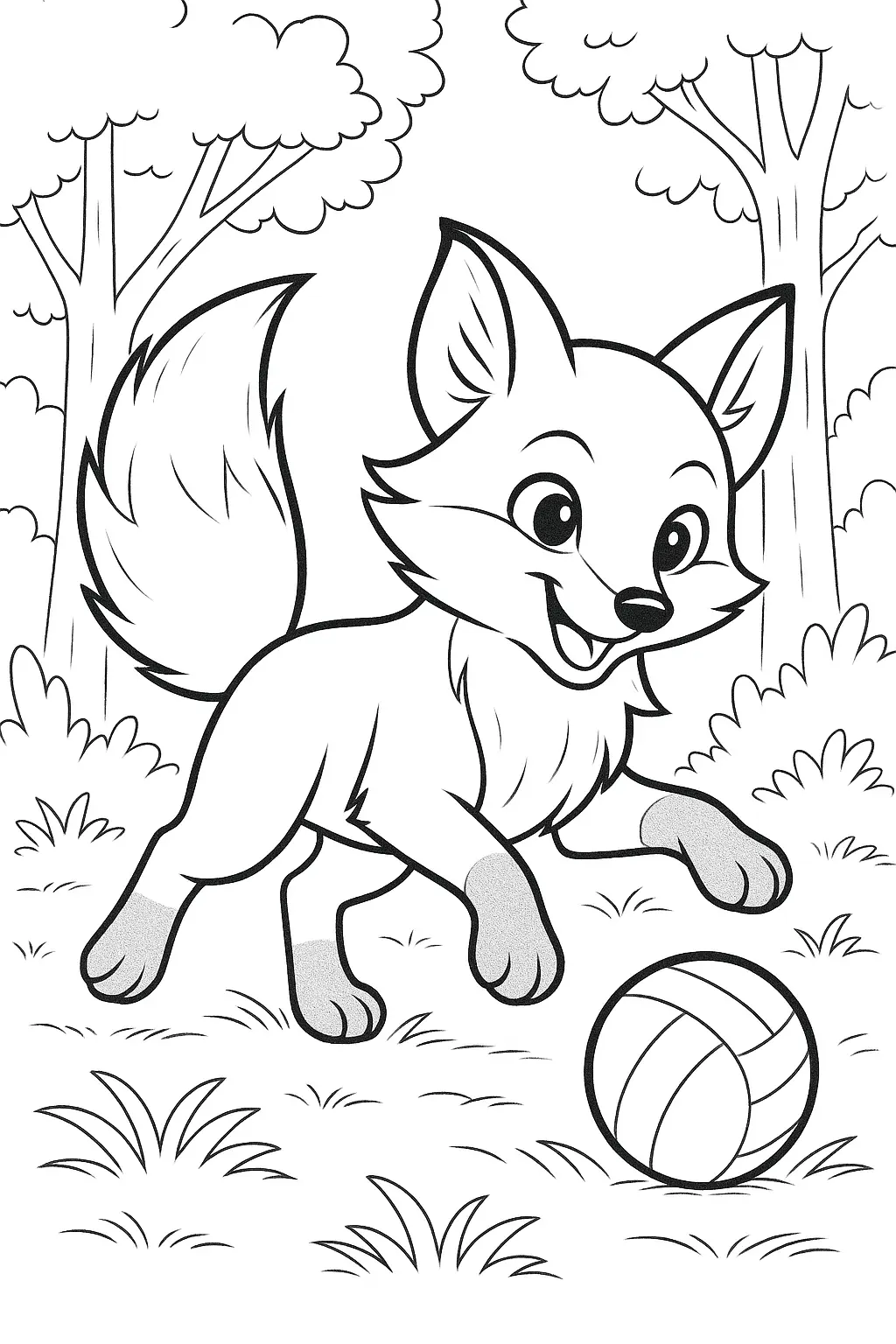 Fox Coloring Pages – 027