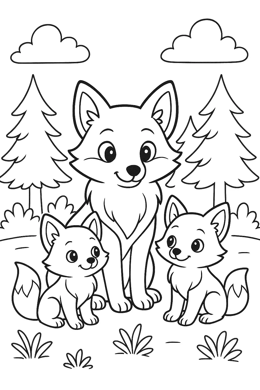 Fox Coloring Pages – 029
