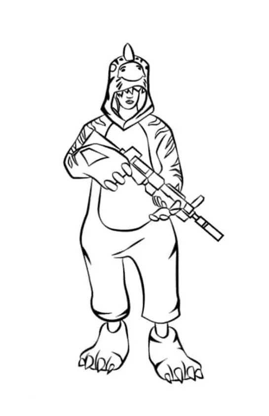 Free Fire Coloring Pages – 012