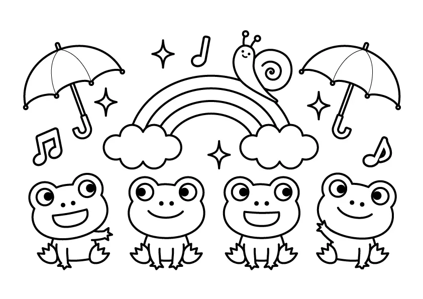 Frog Coloring Pages – 006