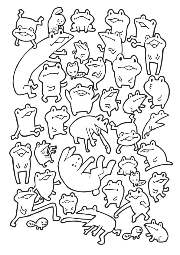 Frog Coloring Pages – 008