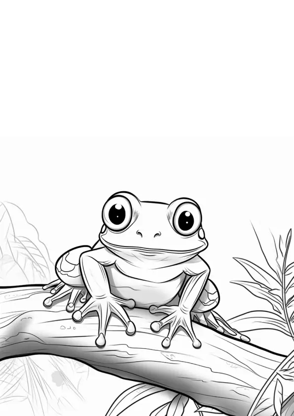 Frog Coloring Pages – 010