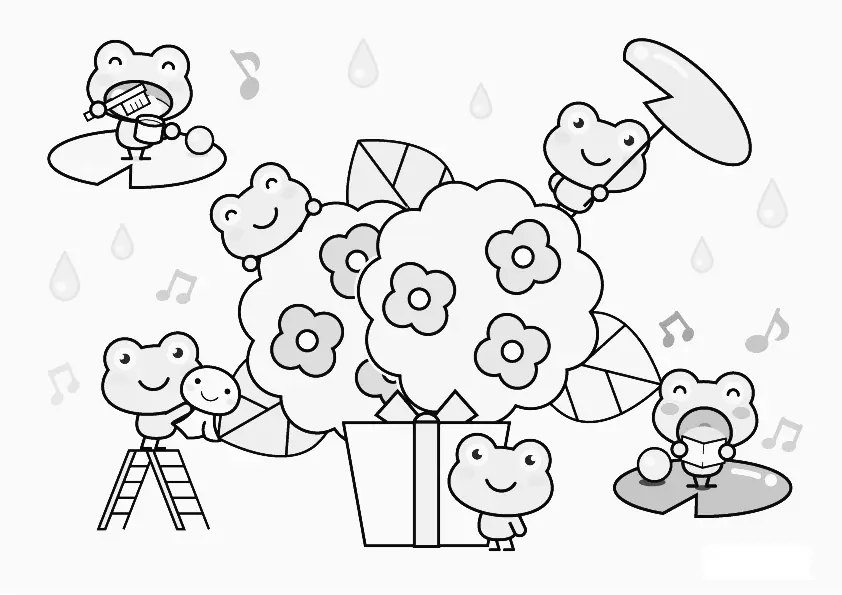Frog Coloring Pages – 011