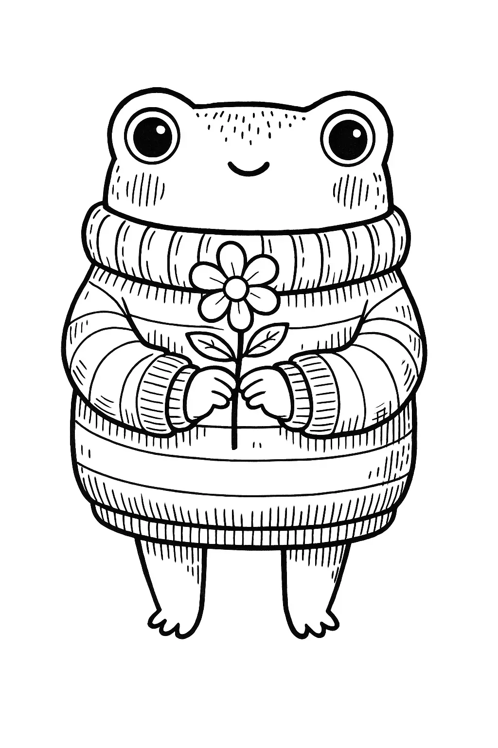 Frog Coloring Pages – 022