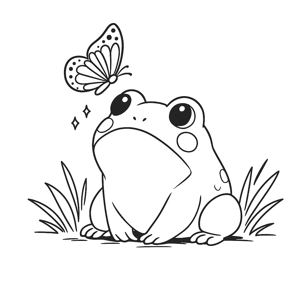Frog Coloring Pages – 023