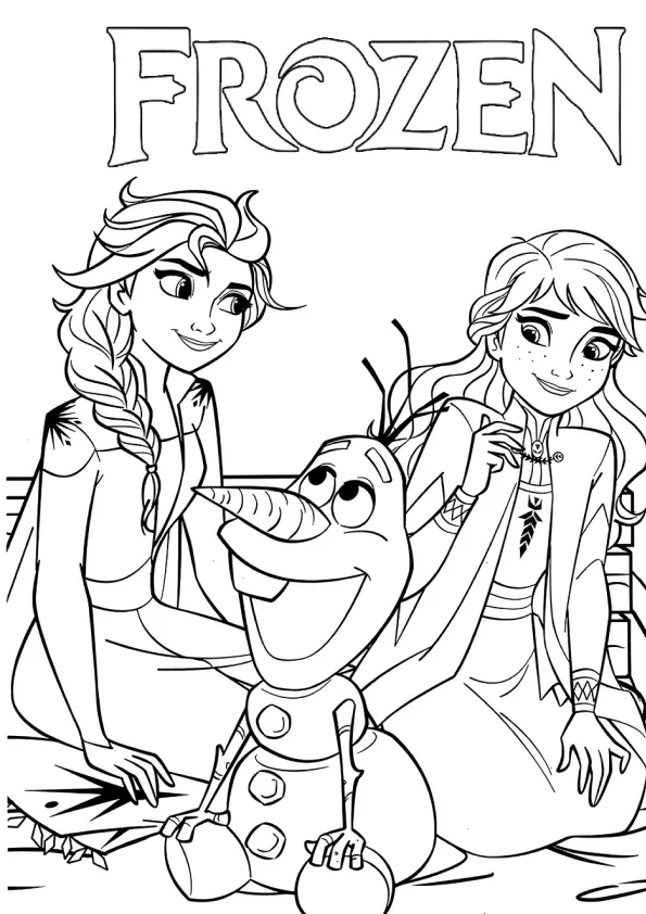 Frozen Coloring Pages – 034