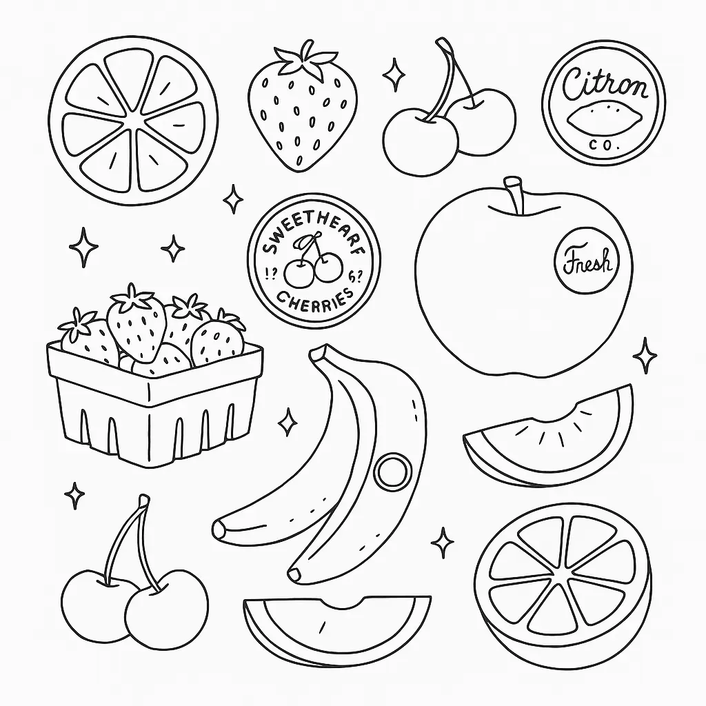 Fruits Coloring Pages – 018