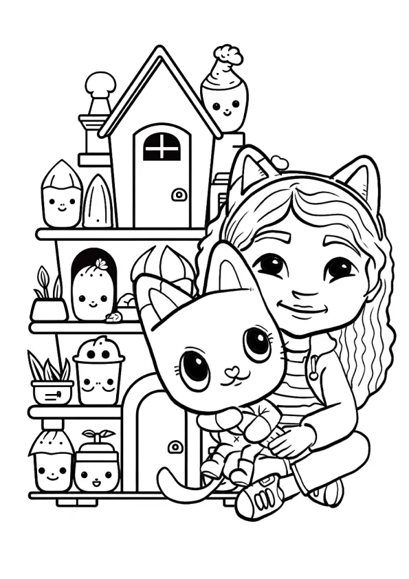 Gabbys Dollhouse Coloring Pages – 010