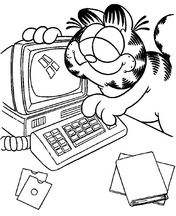 Garfield Coloring Pages – 011