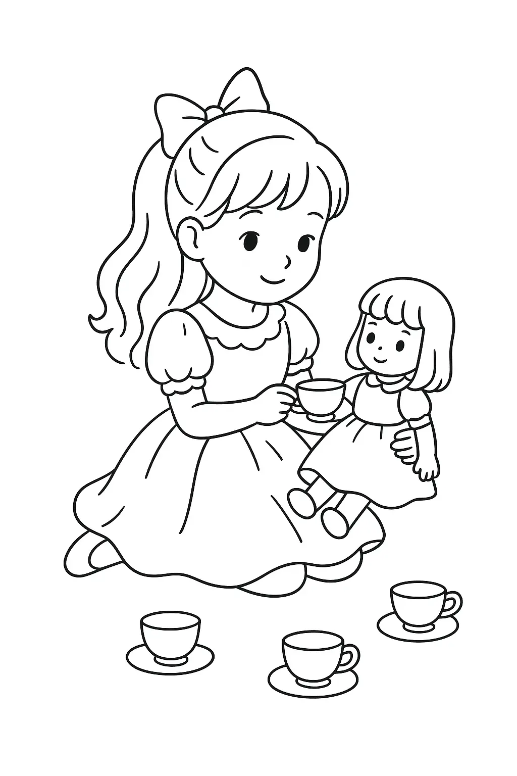 Girls Coloring Pages – 044