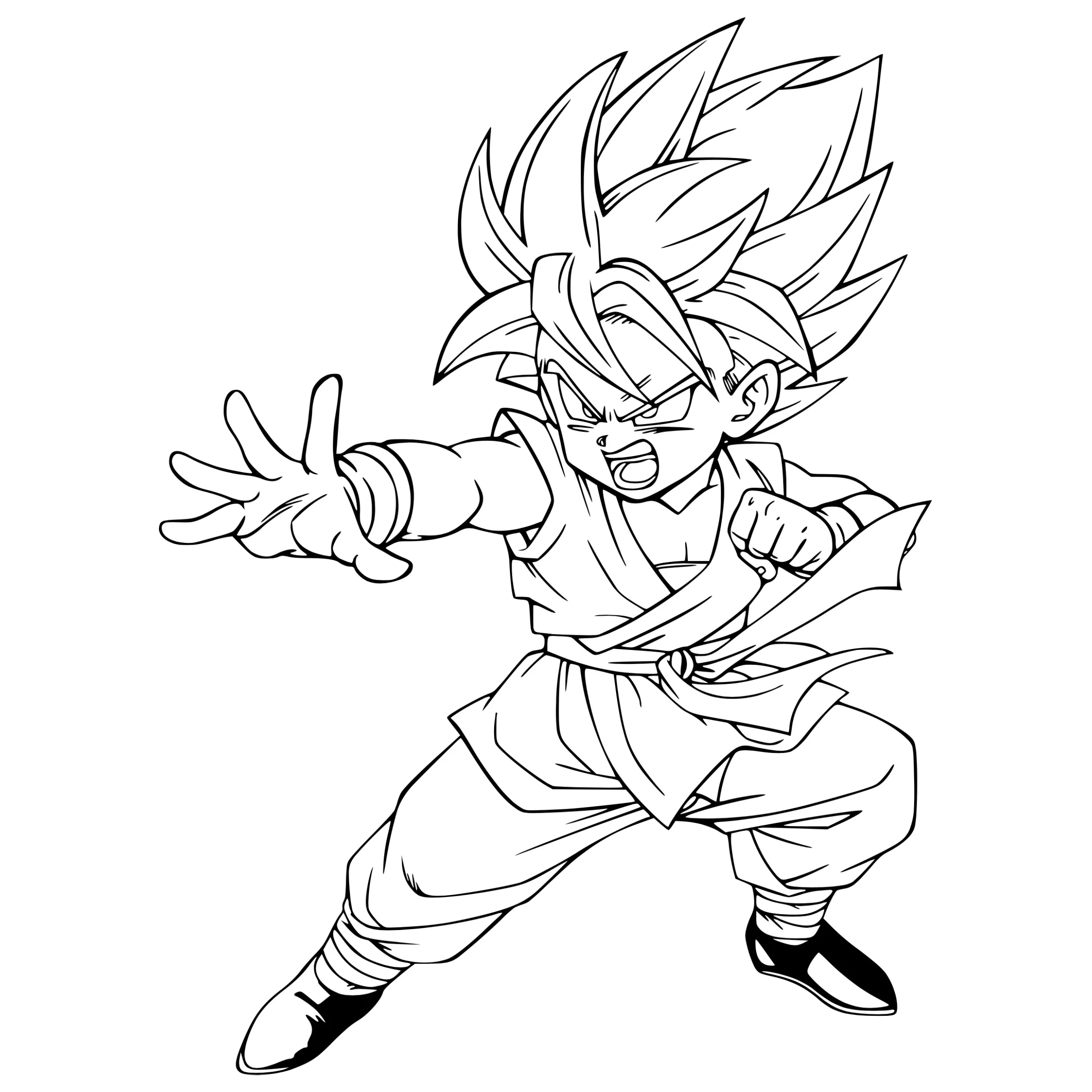 Goku Coloring Pages – 008