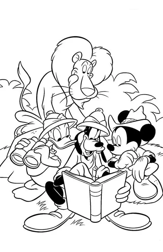 Goofy Coloring Pages – 008