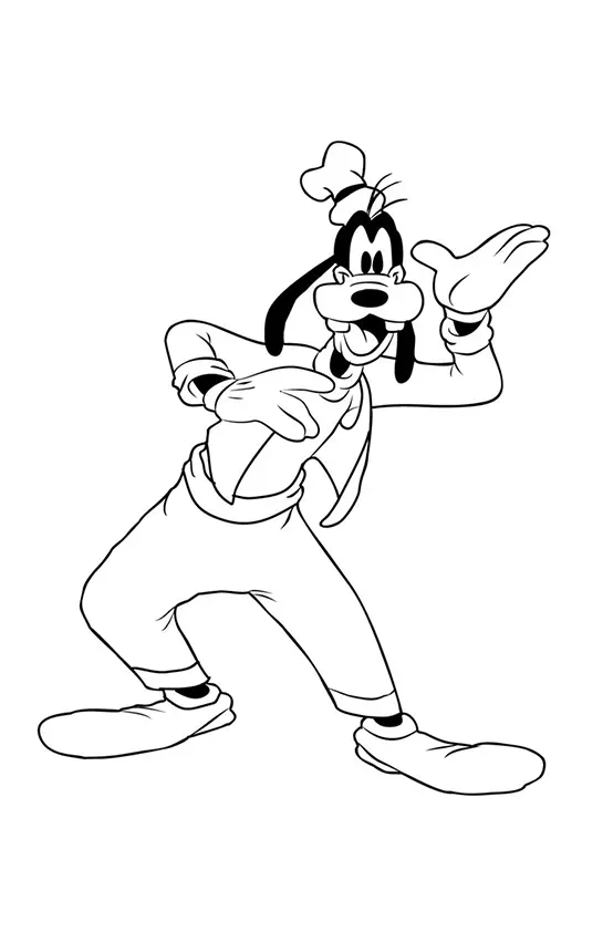 Goofy Coloring Pages – 009