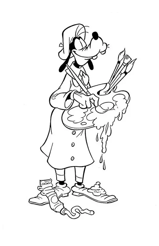 Goofy Coloring Pages – 012