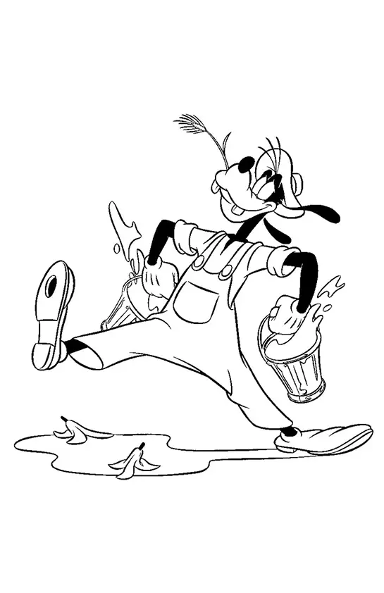 Goofy Coloring Pages – 014
