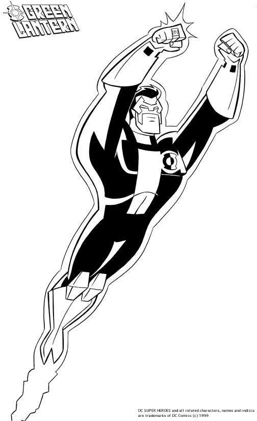 Green Lantern Coloring Pages – 002