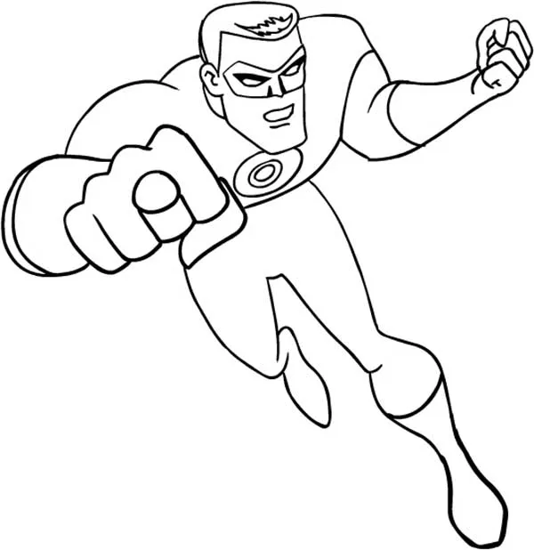 Green Lantern Coloring Pages – 010