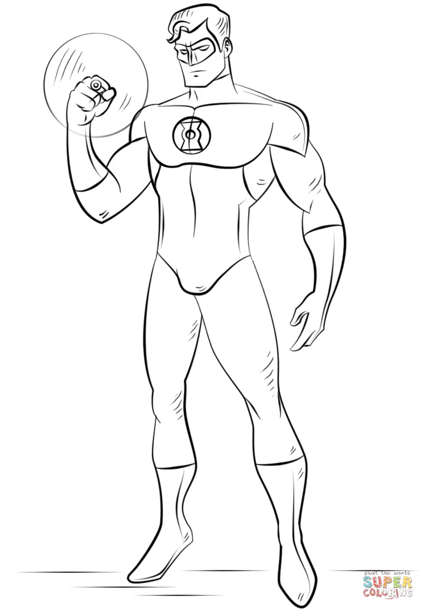 Green Lantern Coloring Pages – 011