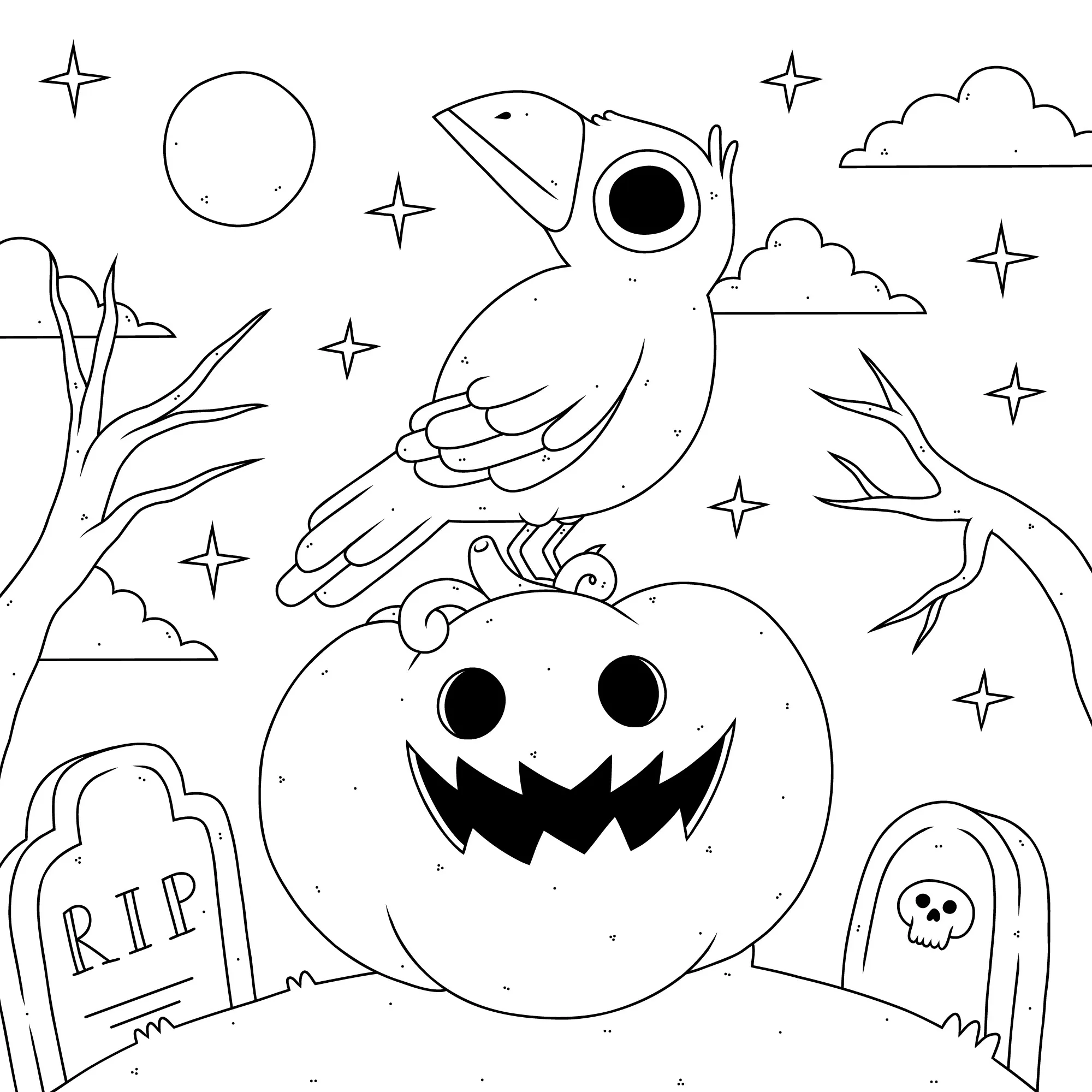 Halloween Coloring Pages – 019