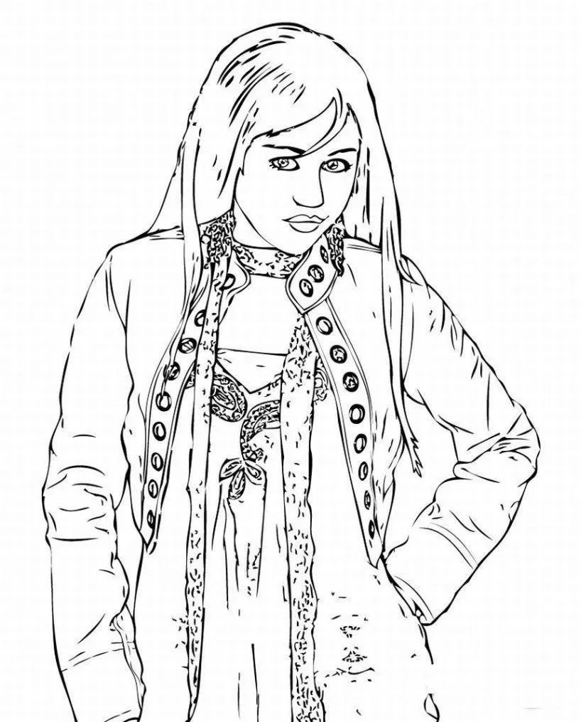 Hannah Montana Coloring Pages – 003