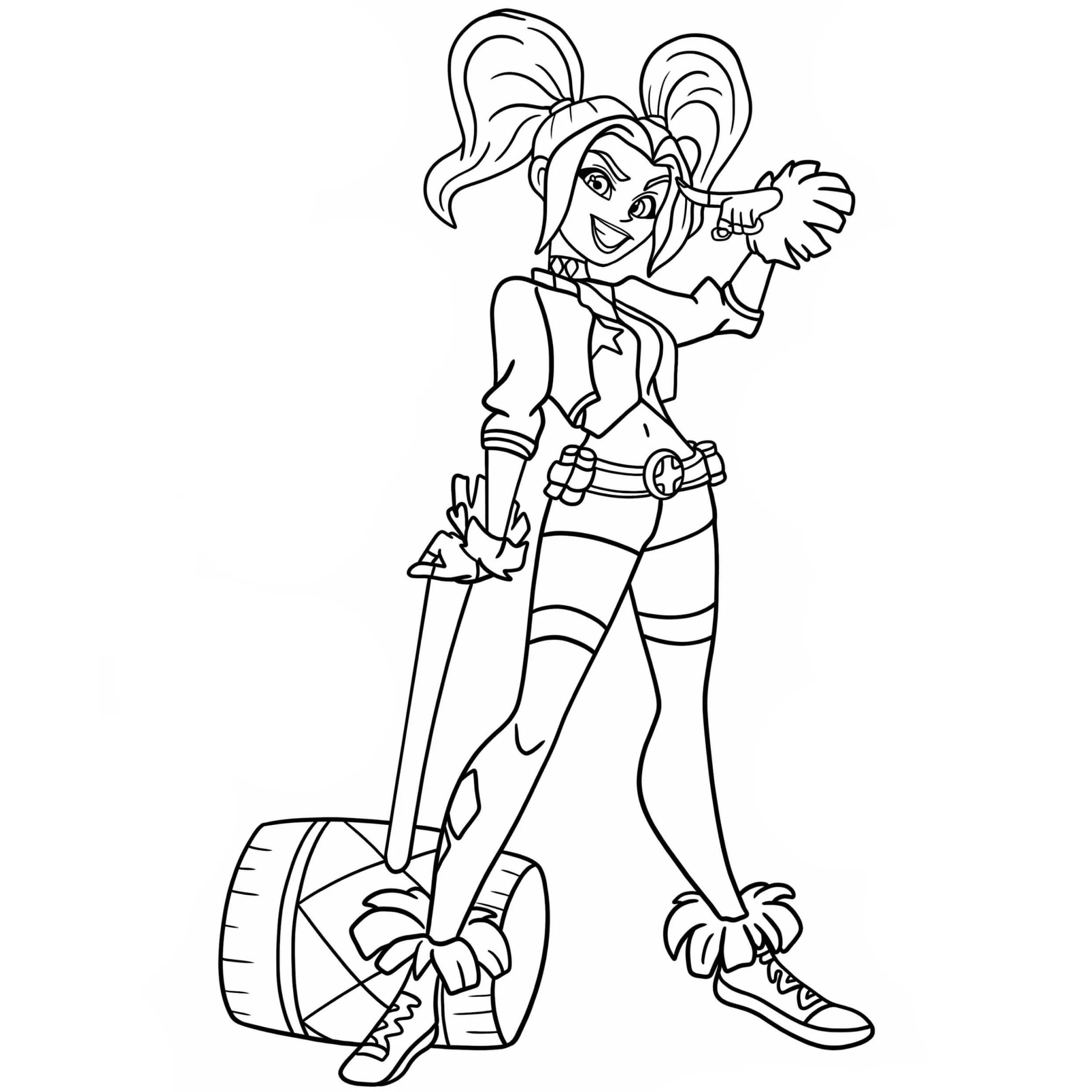 Harley Quinn Coloring Pages – 003