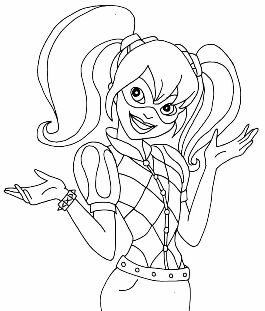 Harley Quinn Coloring Pages – 014