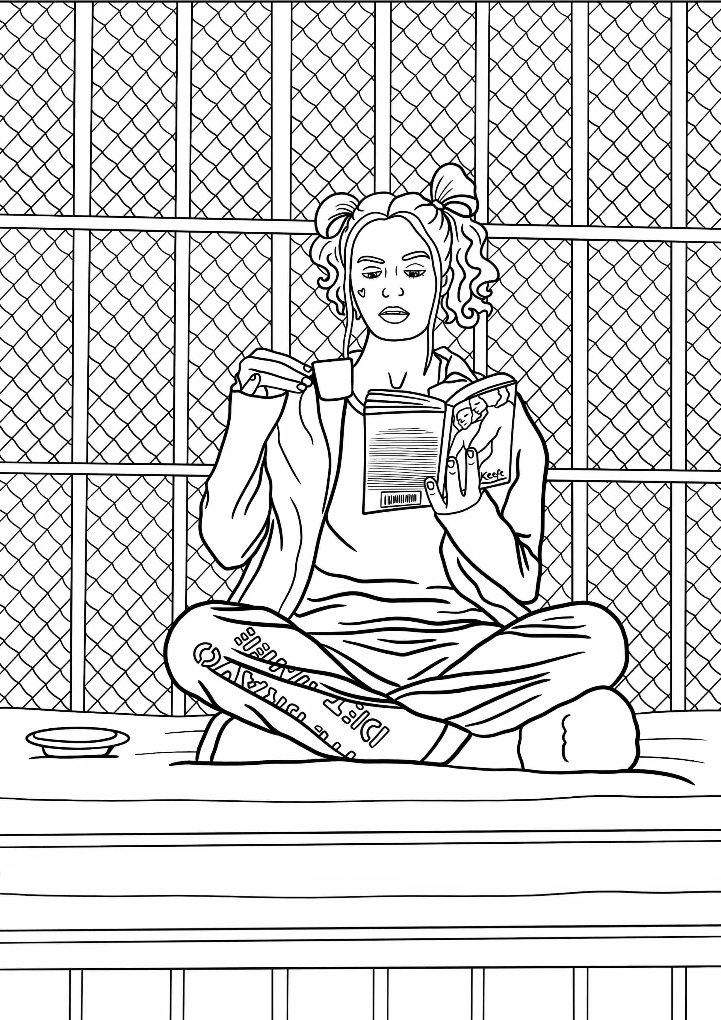 Harley Quinn Coloring Pages – 019