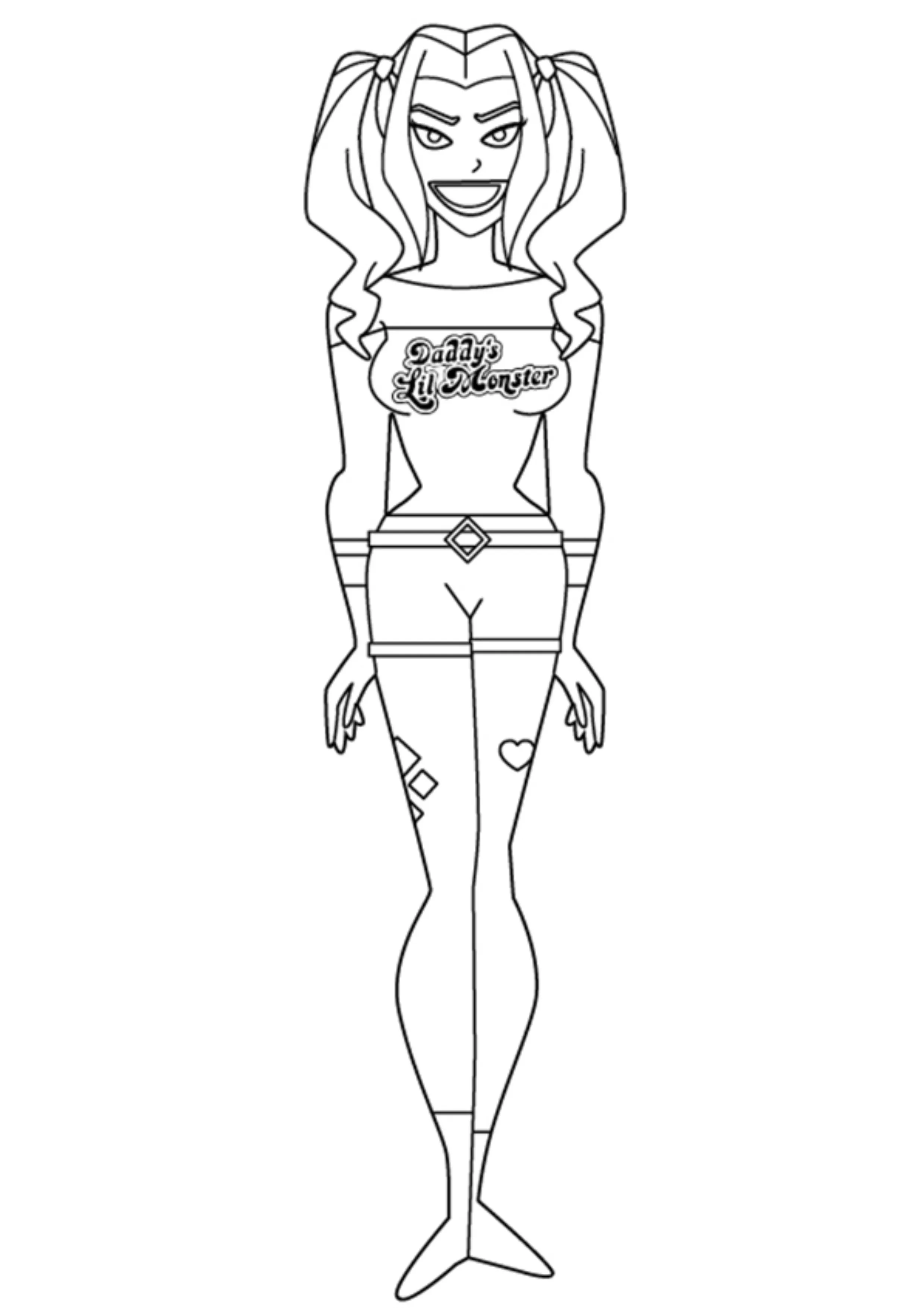 Harley Quinn Coloring Pages – 020