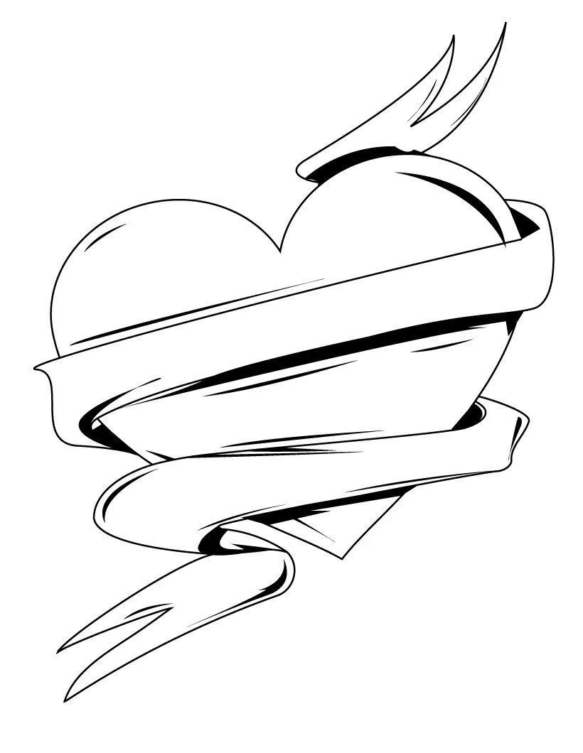 Heart Coloring Pages – 003