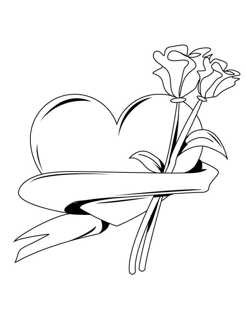 Heart Coloring Pages – 004
