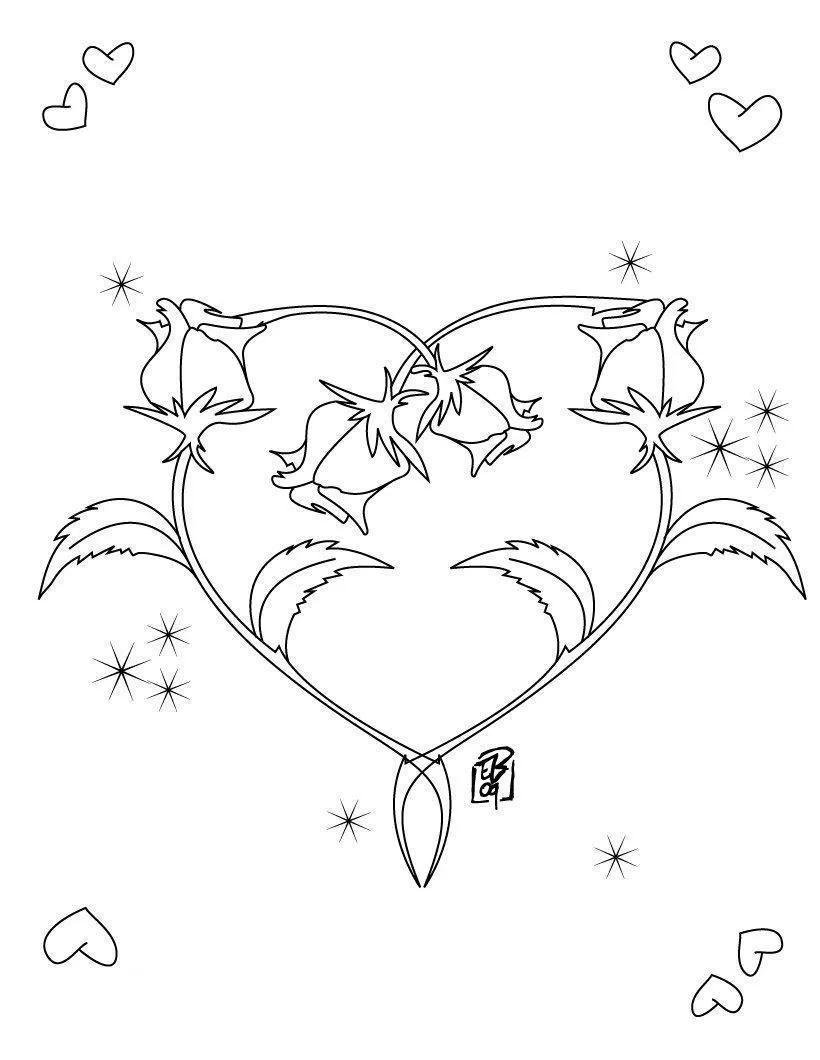 Heart Coloring Pages – 011
