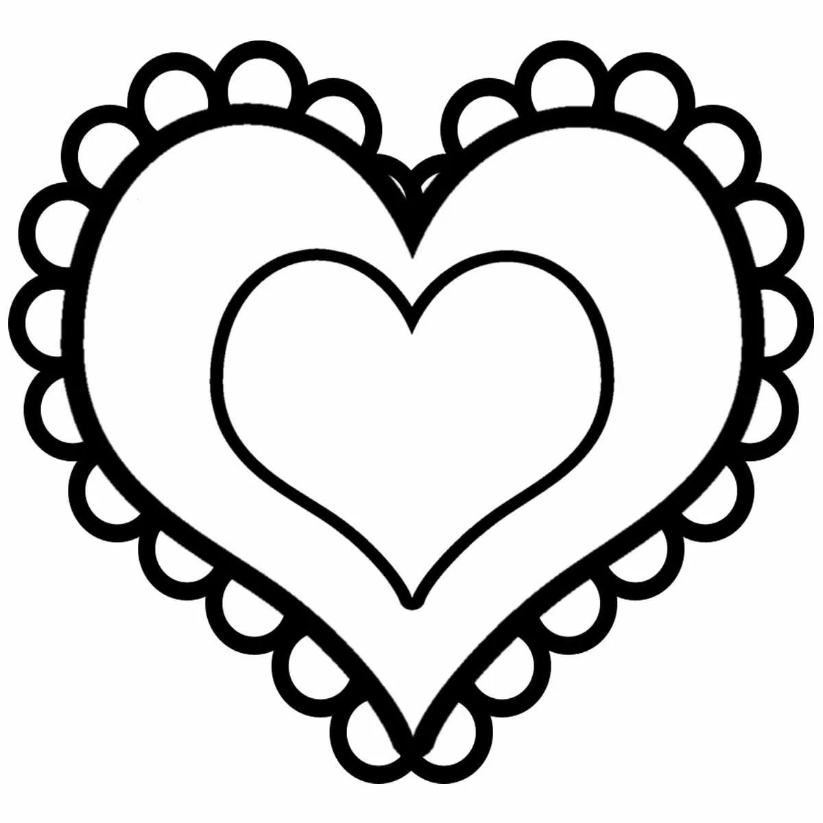Heart Coloring Pages – 028