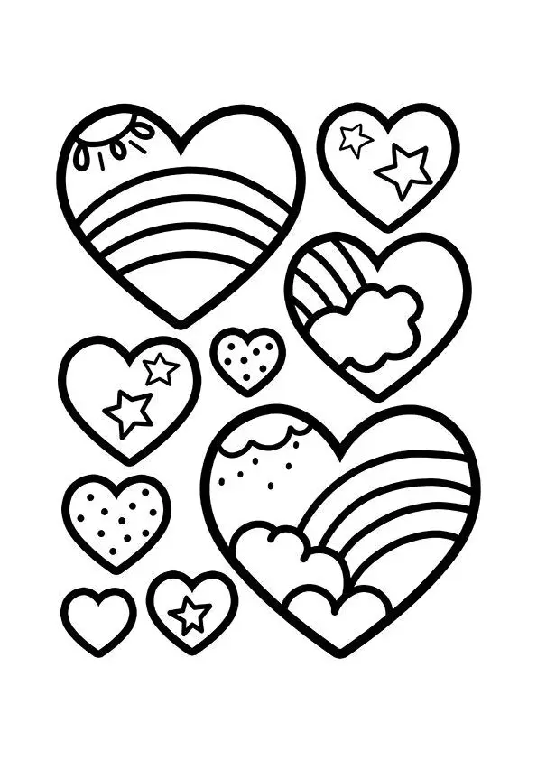 Heart Coloring Pages – 040